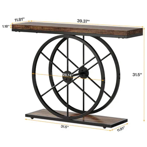 Monda LED Modern Console Table - Image 3