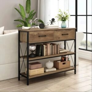 Kedarian Industrial Console Lounge Bookcase