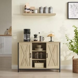 Industrial Living Lounge Kitchen Cabinet Shelves Rack